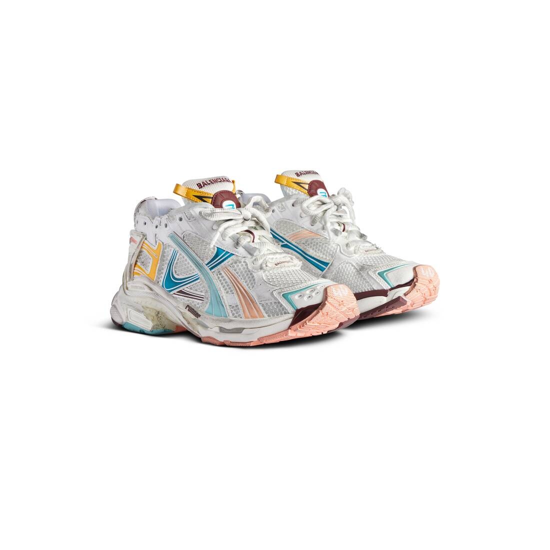 Women's Runner Sneaker  in White/yellow/pink/blue - 2