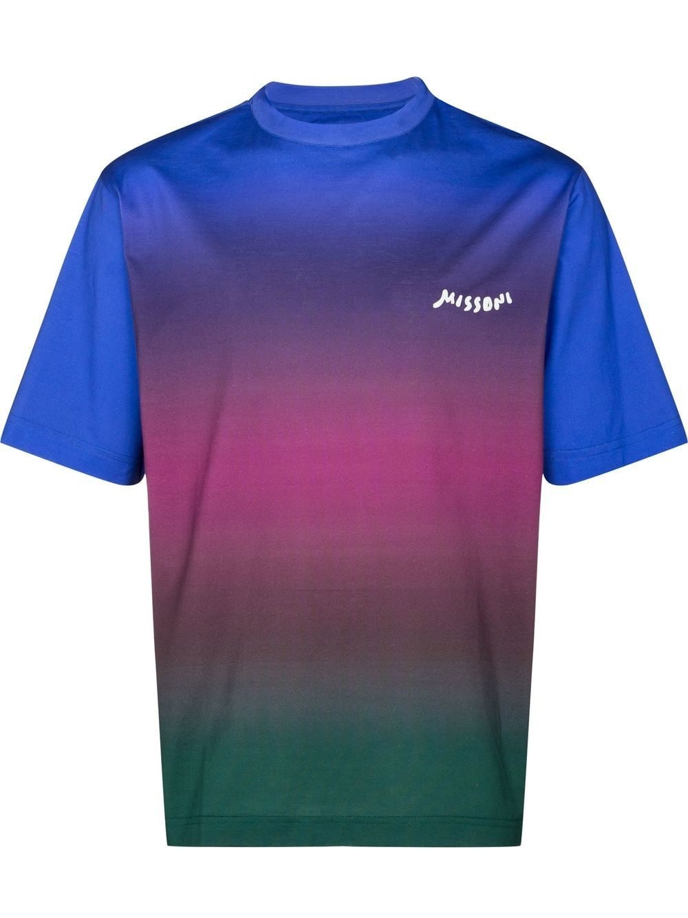 gradient-print T-shirt - 1