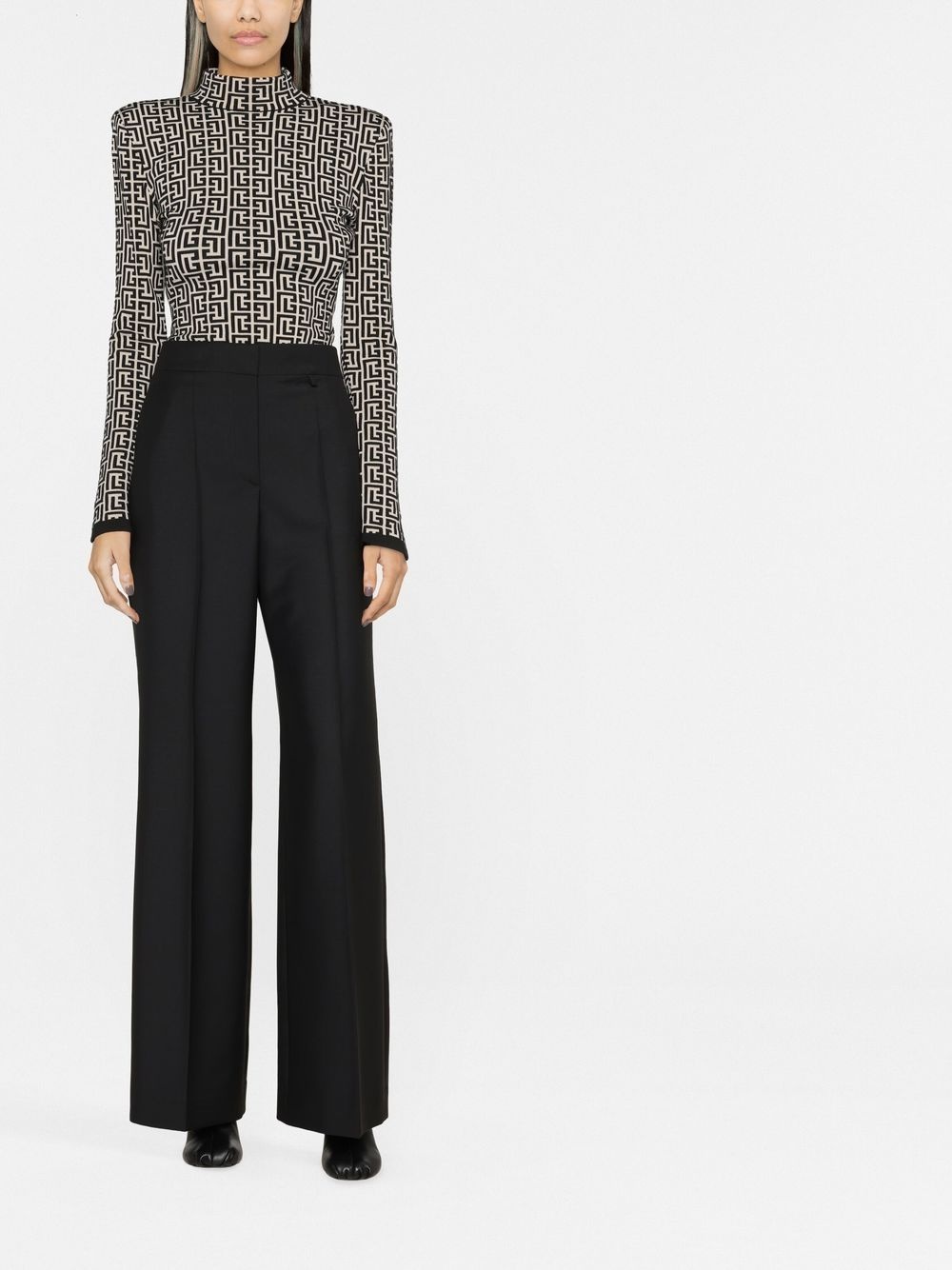 wide-leg tailored trousers - 2