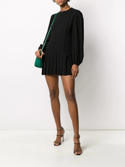 SAINT LAURENT pleated skirt dress outlook