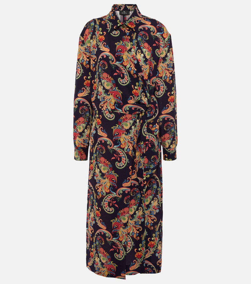 Paisley shirt dress - 1
