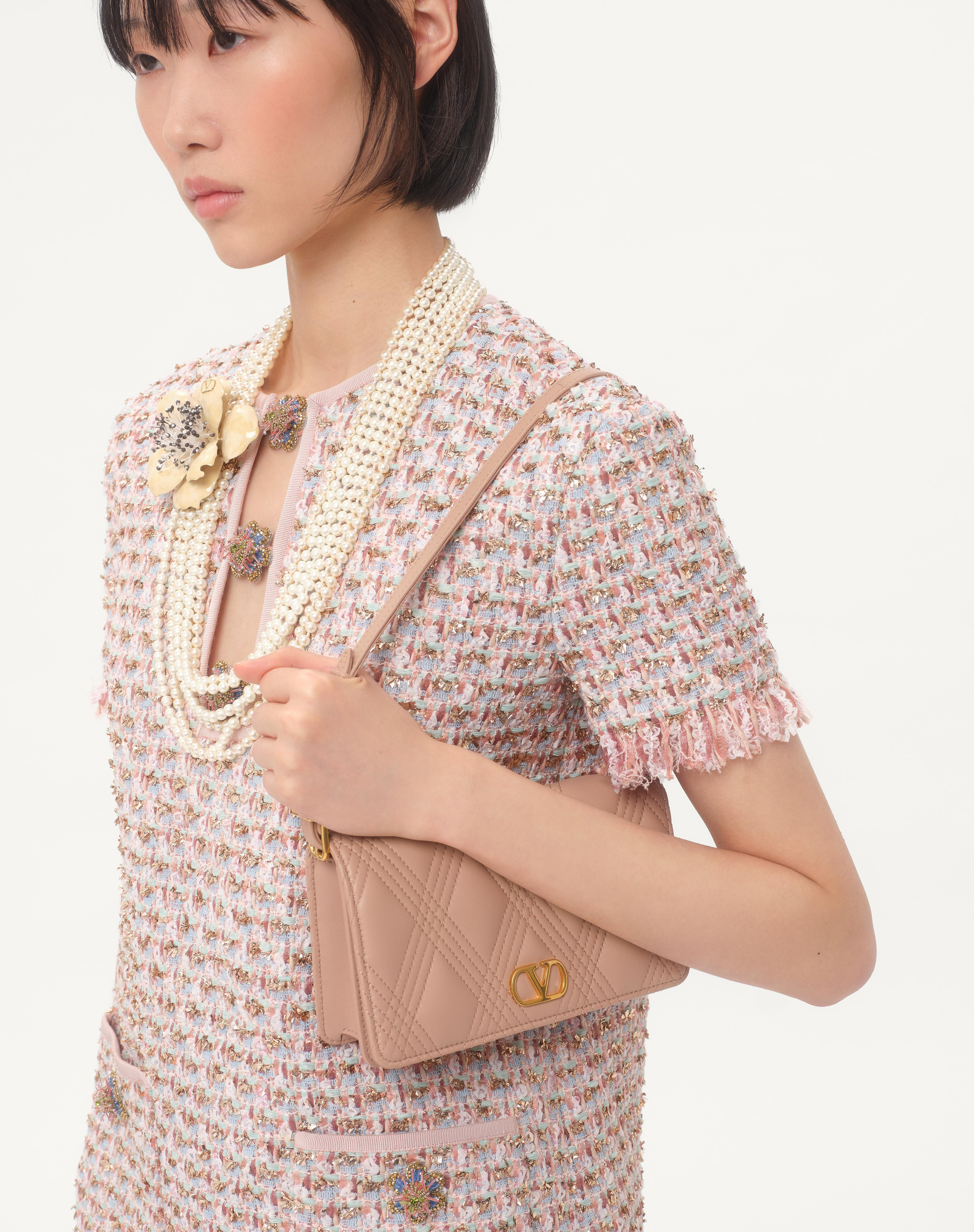 VALENTINO GARAVANI QUILTIE 67 MINI SHOULDER BAG IN QUILTED NAPPA LEATHER - 7