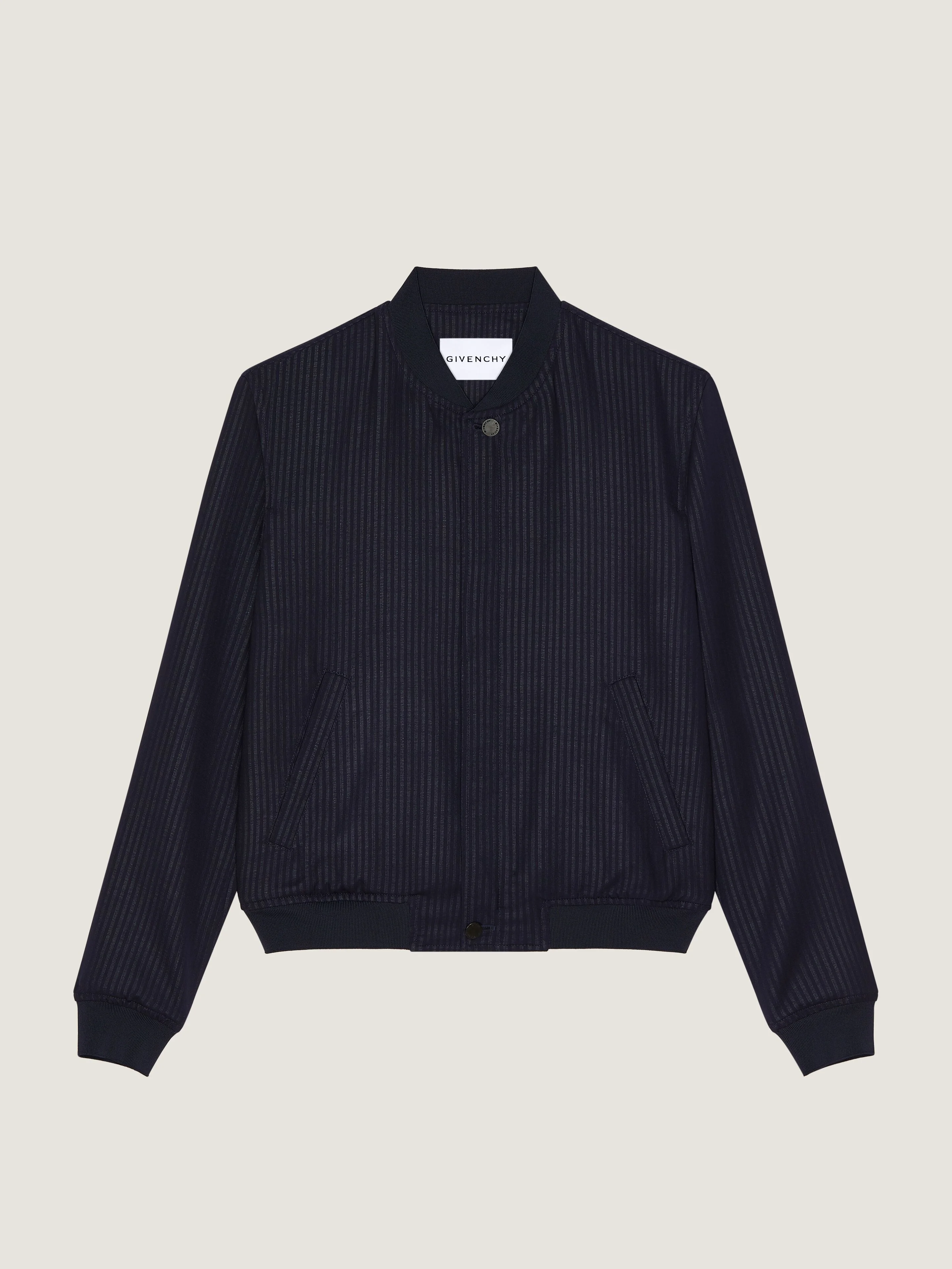 STRIPED BLOUSON IN WOOL - 1