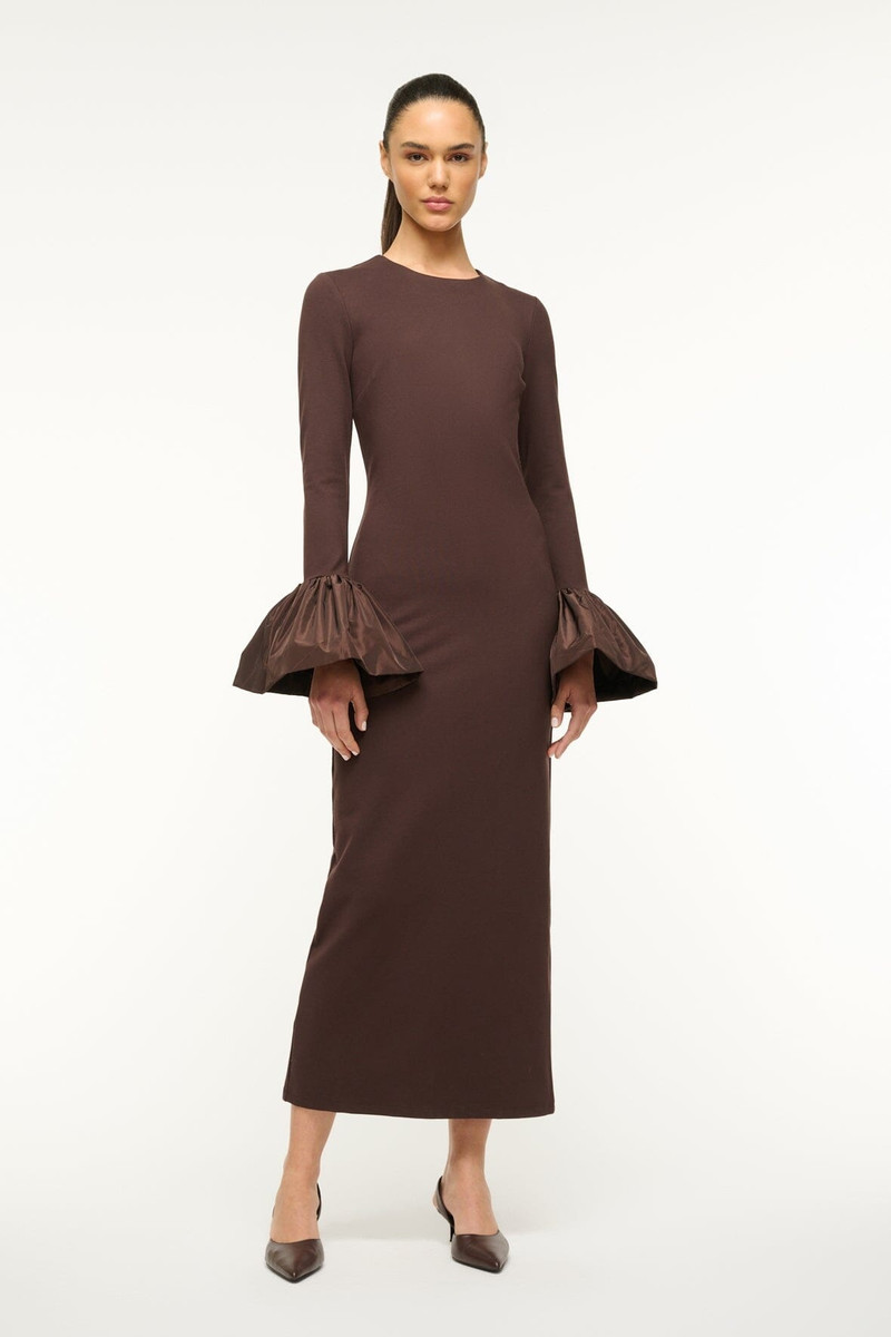 chinese dress ladies Cedar City Maxi Dress in Dark Chocolate