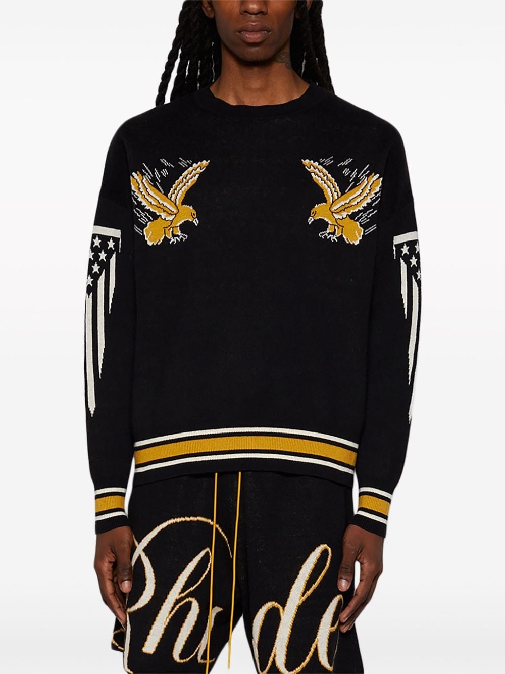 Eagle Souvenir intarsia knit jumper - 3