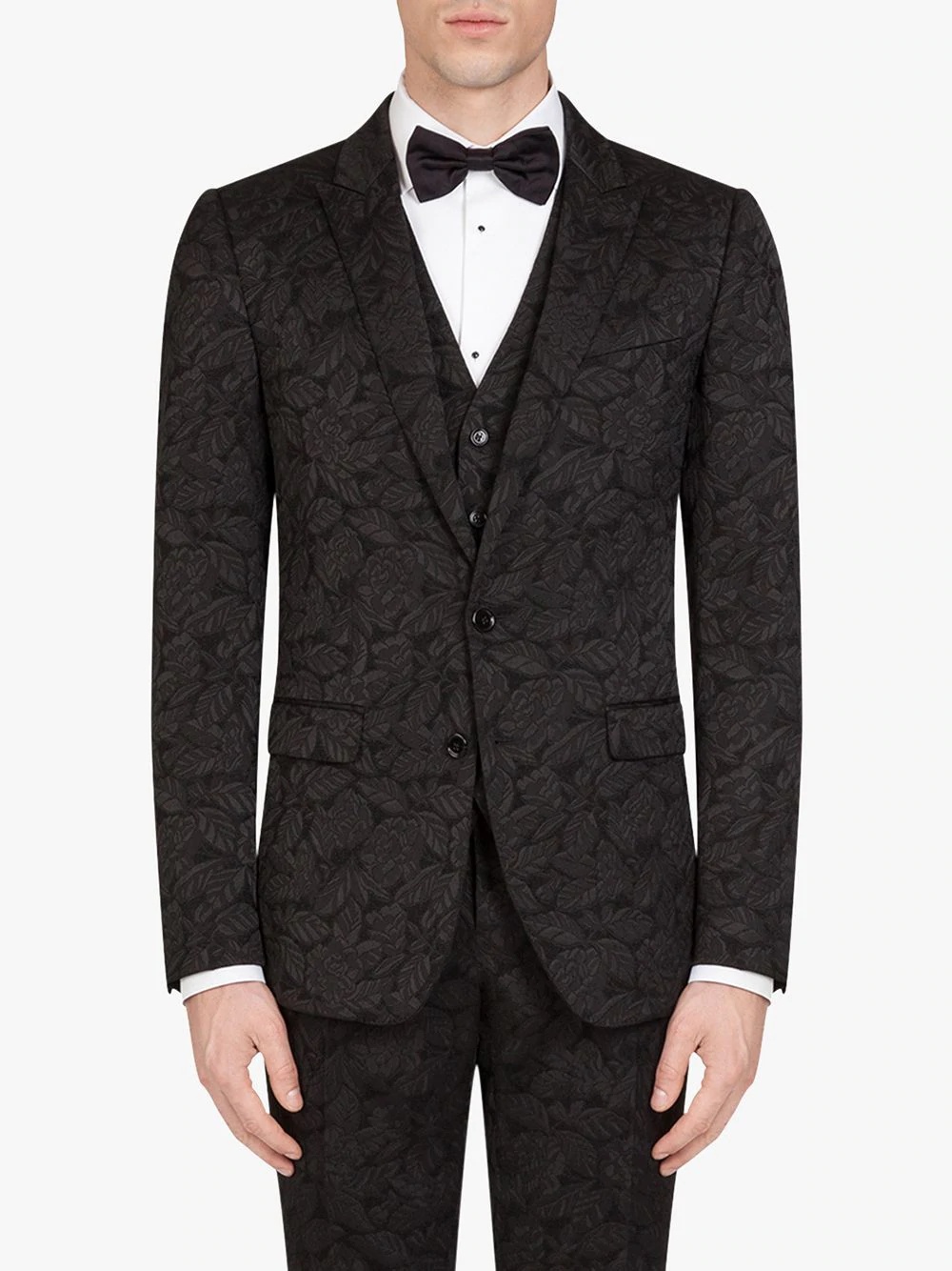 floral jacquard martini suit - 3