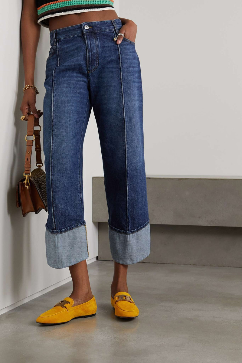 Tod's Kate embellished suede loafers outlook