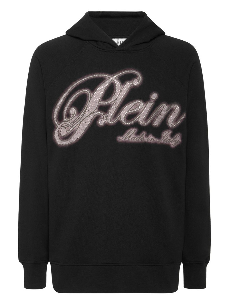 rhinestone-embellished hoodie 1