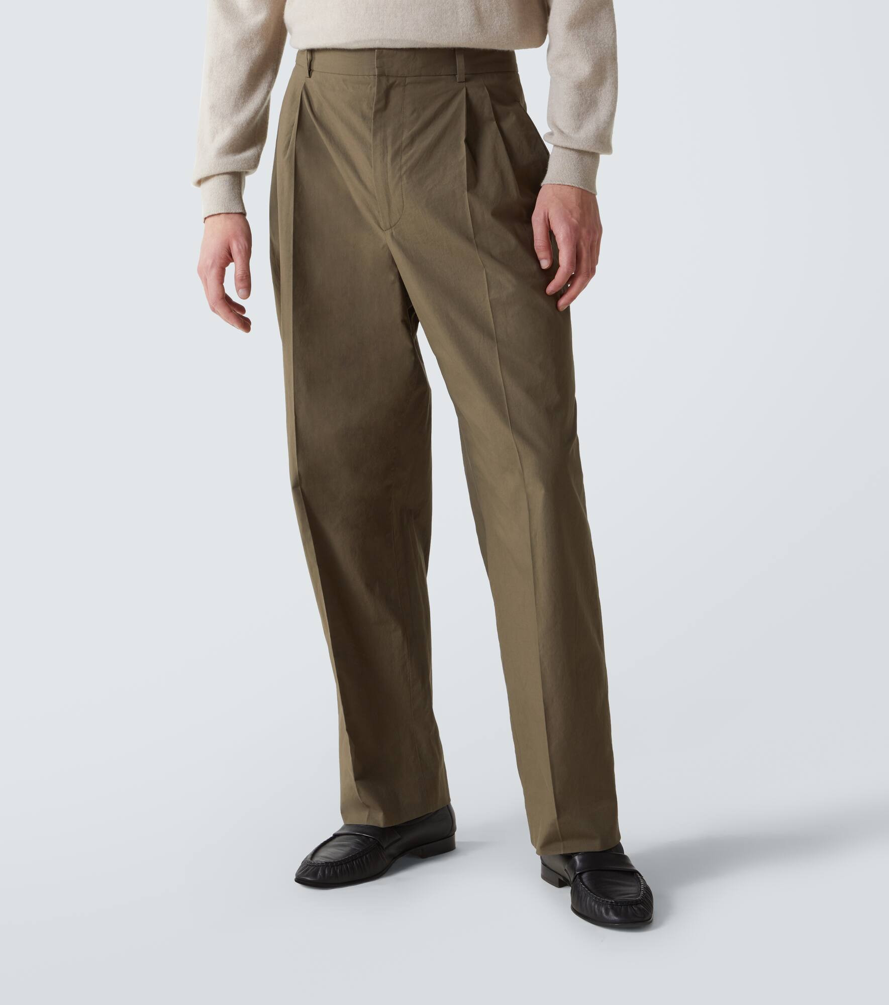 Silas cotton poplin straight pants - 3