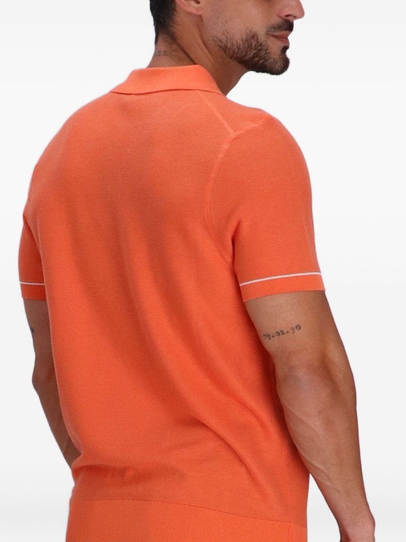 Johnny-collar T-shirt 4