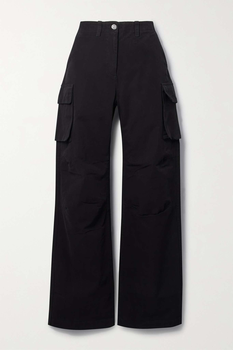 Peak cotton-canvas straight-leg cargo pants 1