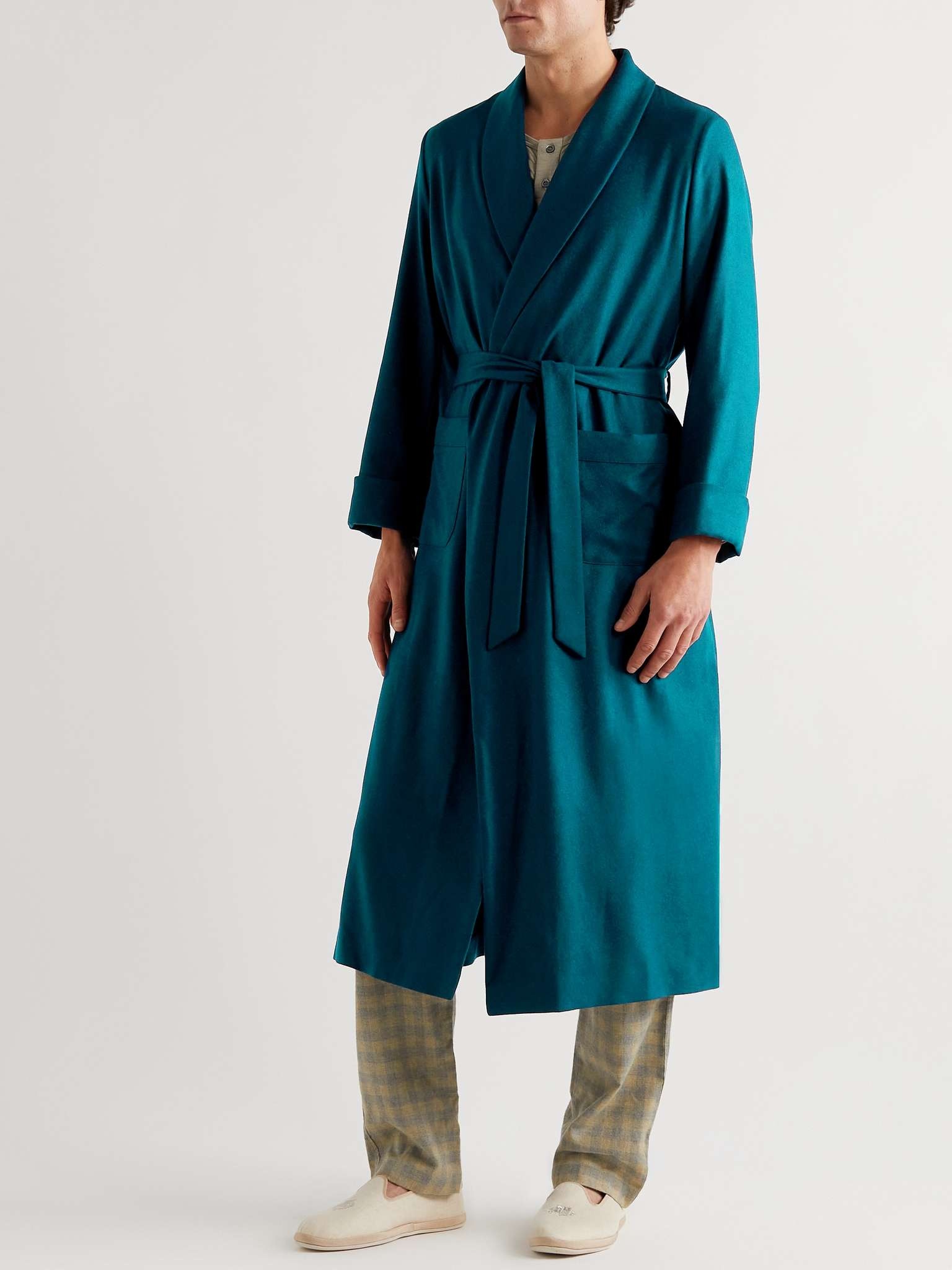 Stretch Cashmere and Silk-Blend Robe - 2