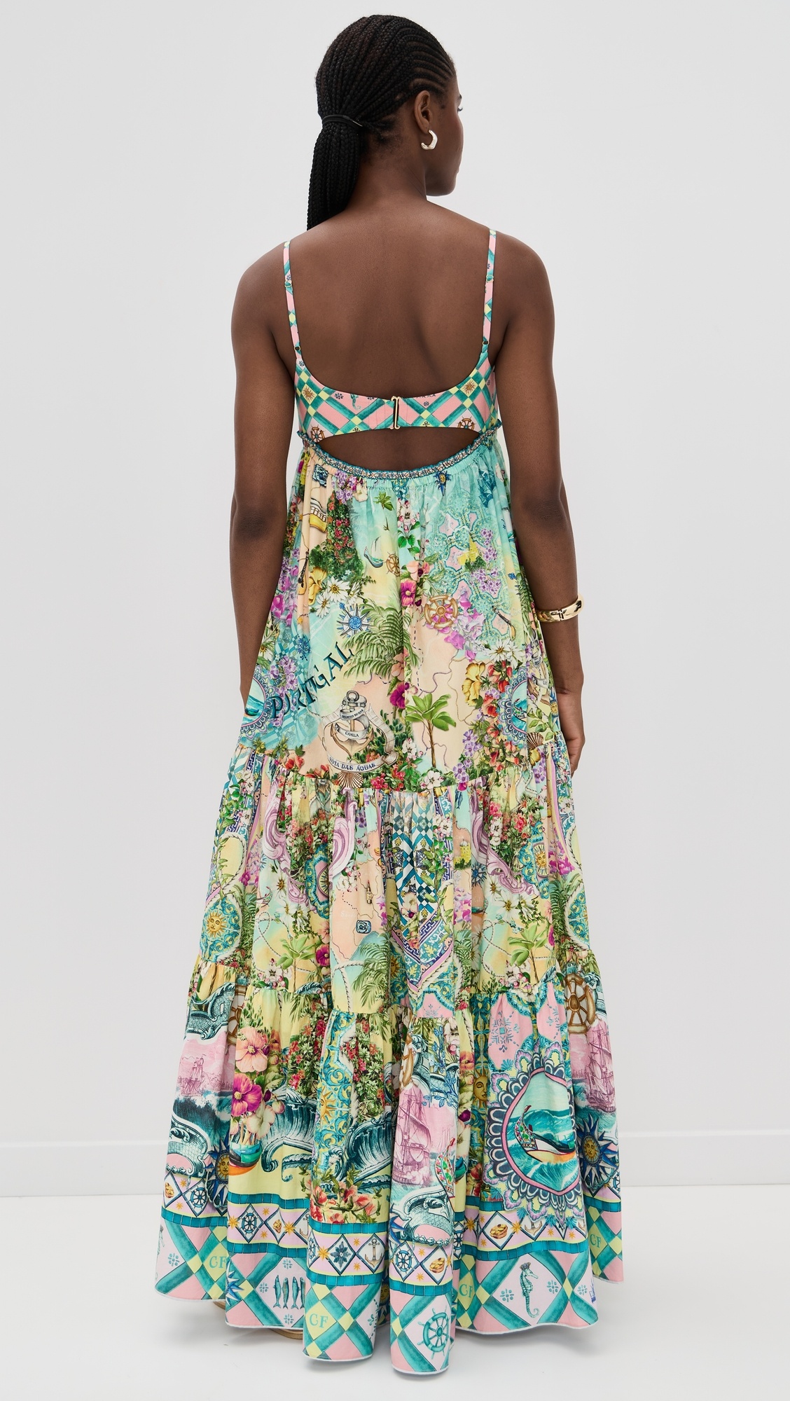Long Dress with Jersey Bodice - 2