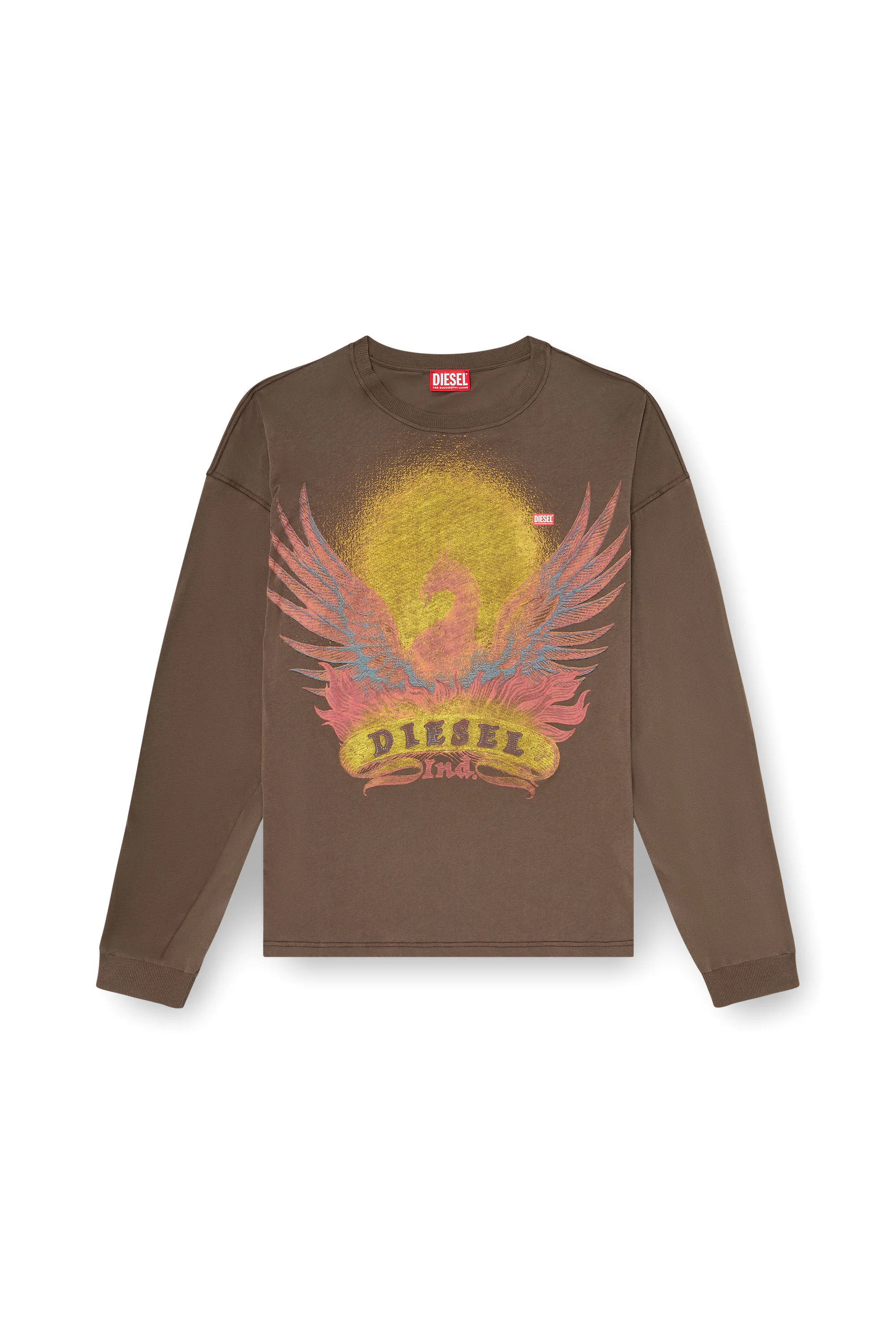 LONG SLEEVE T-SHIRT WITH PHOENIX GRAPHIC - 1