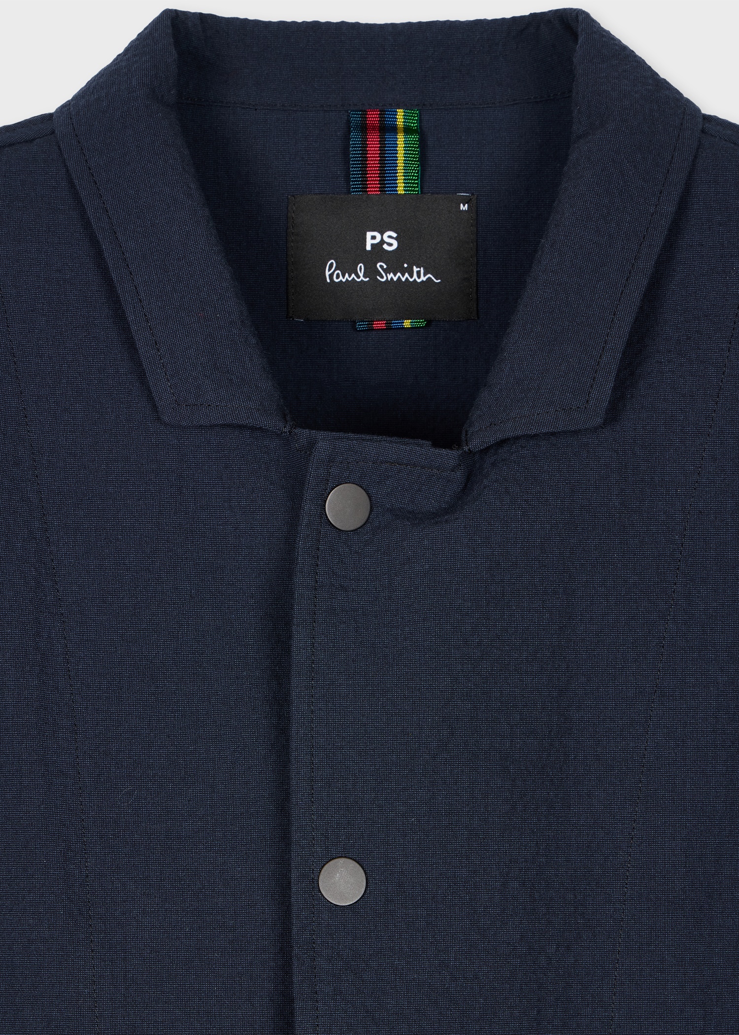 Navy Stretch-Cotton Seersucker Jacket - 2