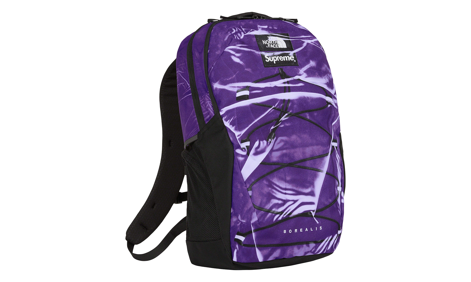 Printed Borealis Trompe L'oeil Backpack "The North Face - Purple" - 2