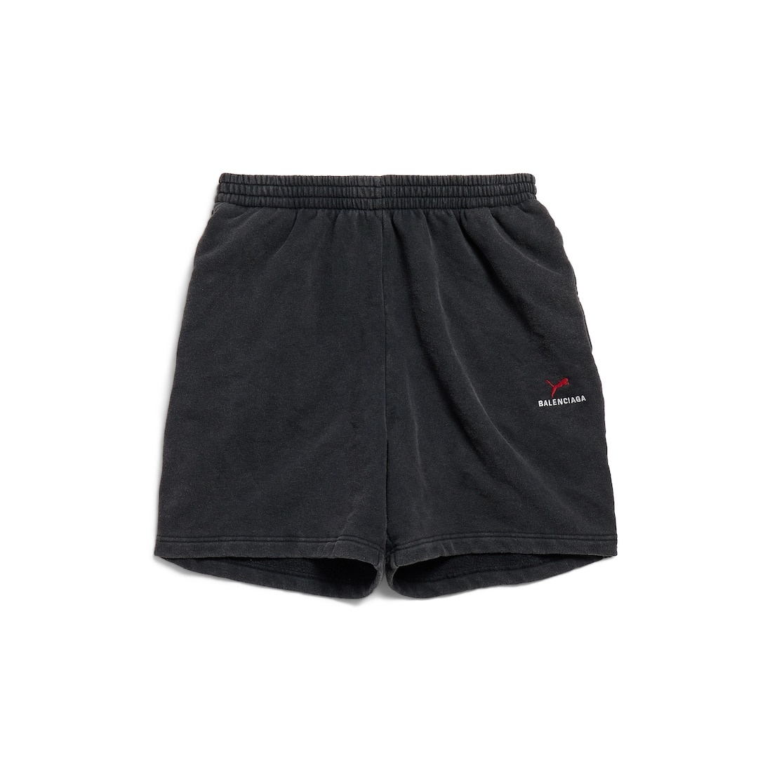 Balenciaga I Puma Shorts in Black Faded - 1