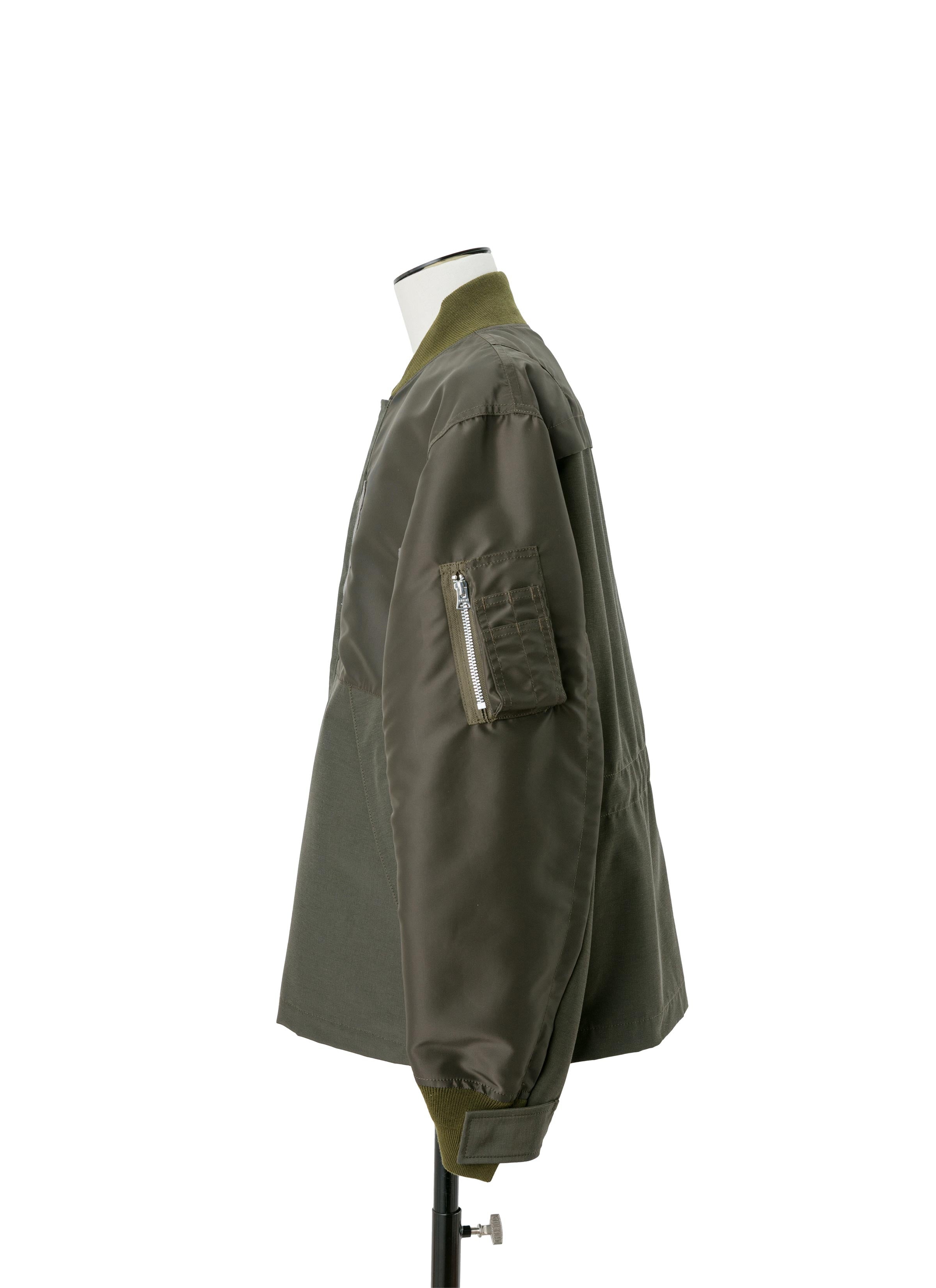 Nylon Twill x Grosgrain Blouson - 2