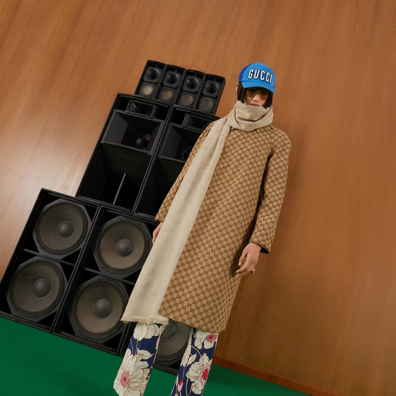 GG wool jacquard scarf 3