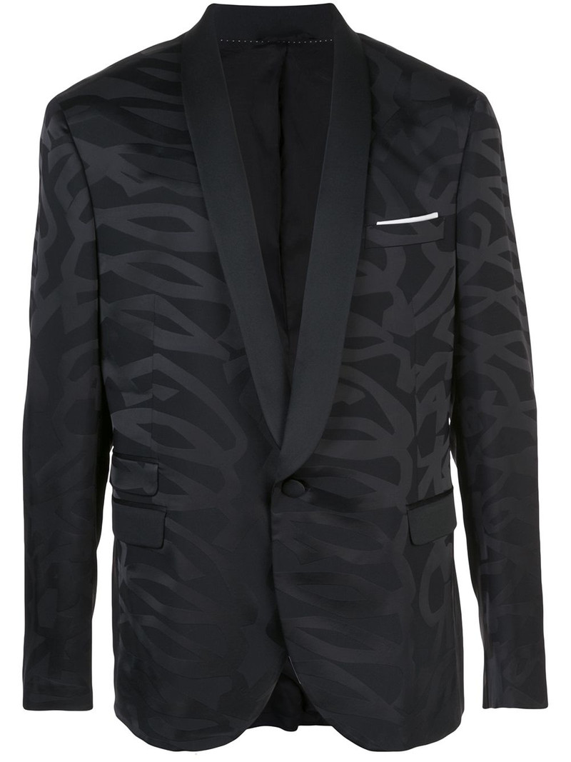 patterned satin jacket 1