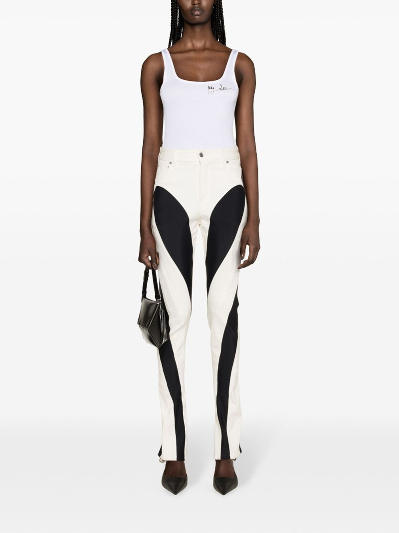 MUGLER Signature logo-print bodysuit outlook