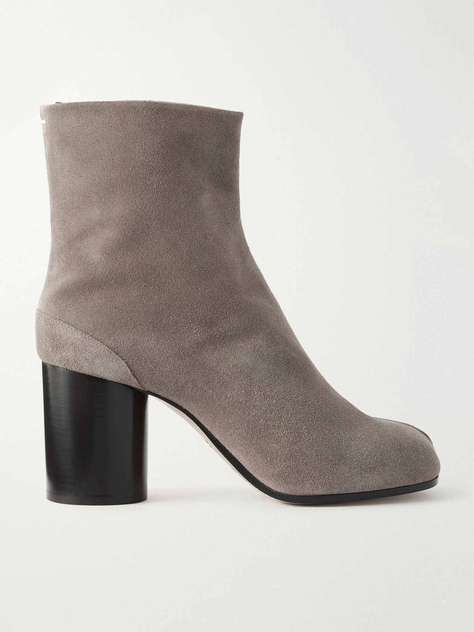 Tabi split-toe suede ankle boots Taupe - 1