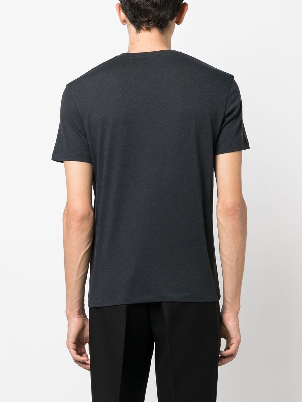 mélange-effect short-sleeve T-shirt - 4