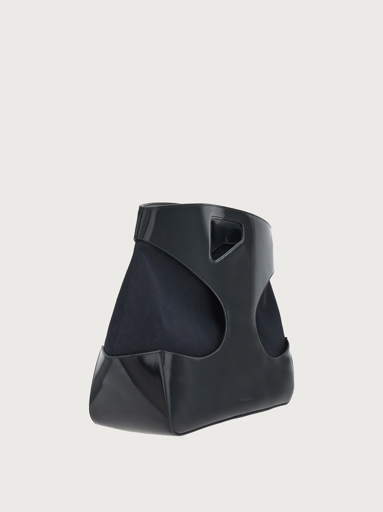 TOP HANDLE BAG WITH CUT-OUT DETAILING - 3
