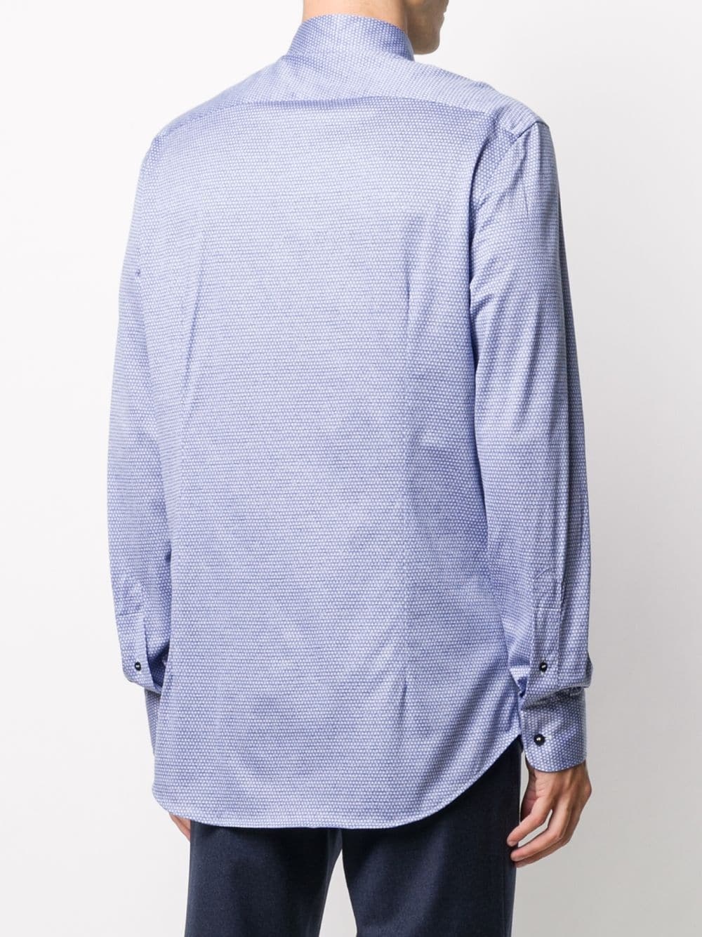 long-sleeved embroidered logo shirt - 4