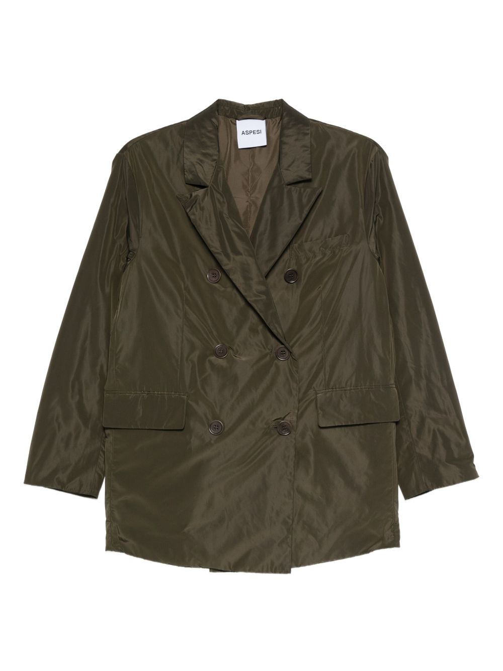double-breasted buttoned coat - 1