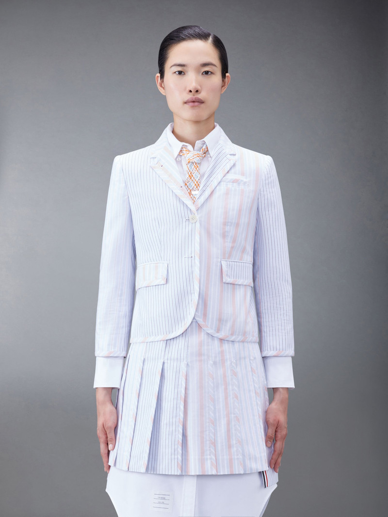 single-breasted button-fastening jacket 1