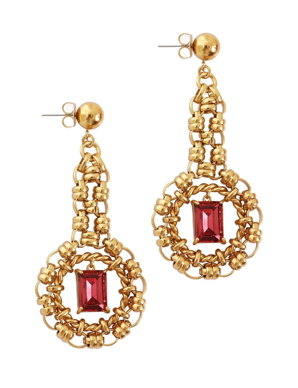 CRYSTAL STATEMENT EARRINGS - 1
