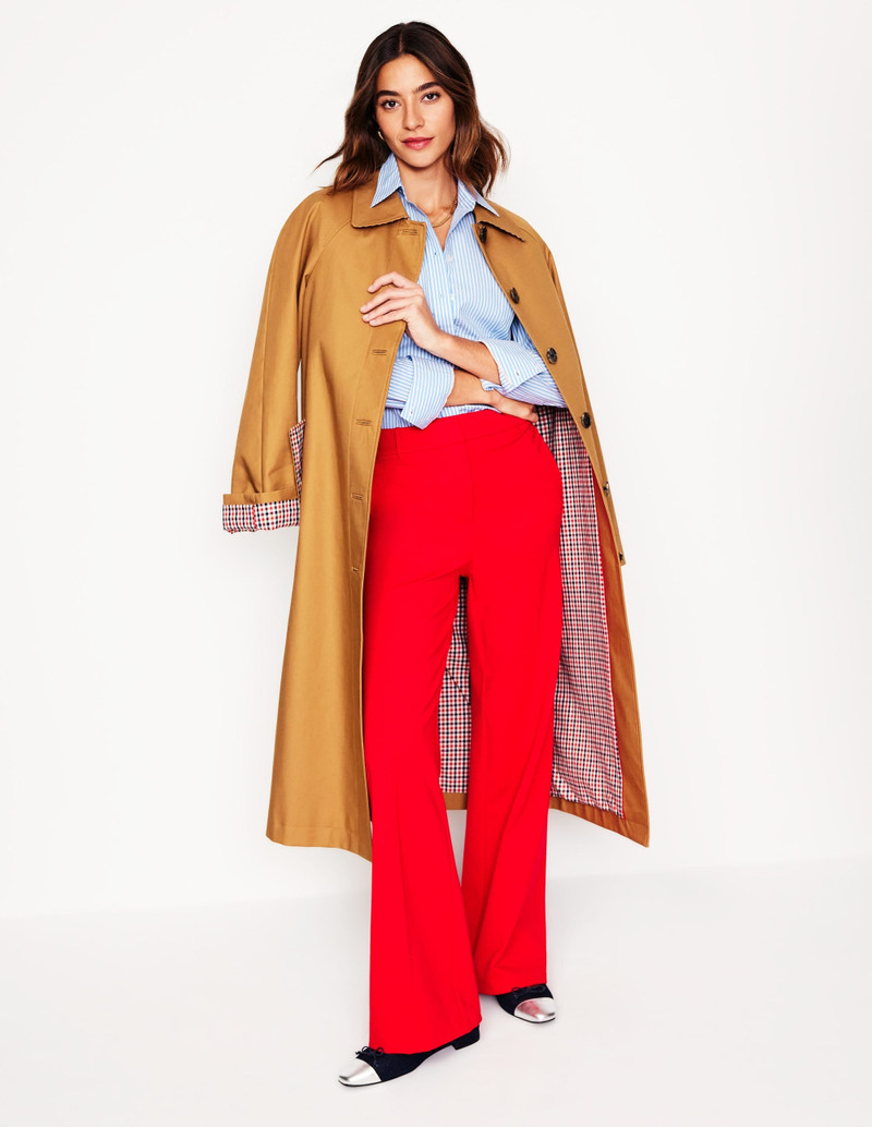 Saskia Stretch Cotton Shirt-Forget Me Not, Ivory Stripe 5