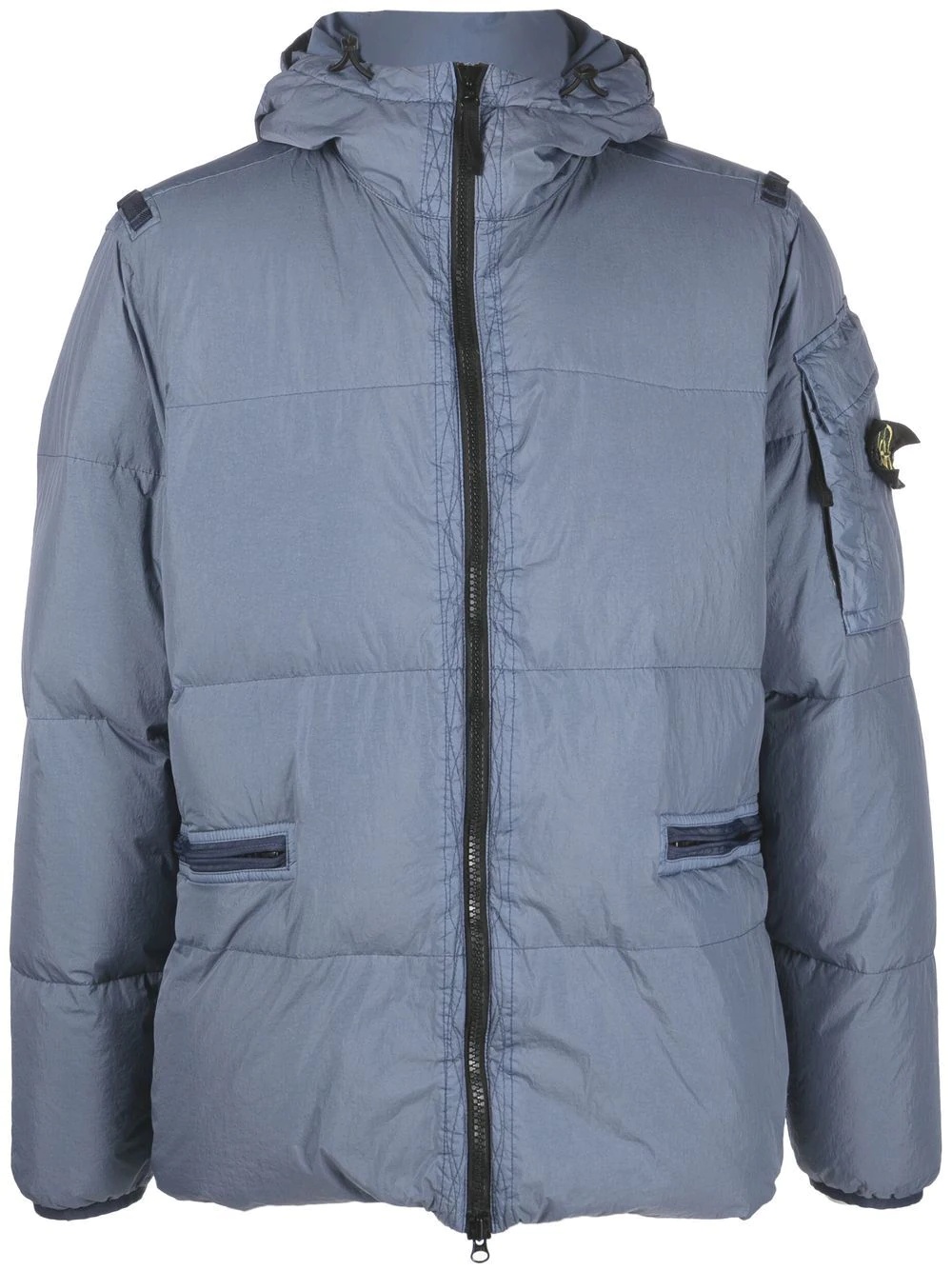 Compass-patch padded jacket - 1