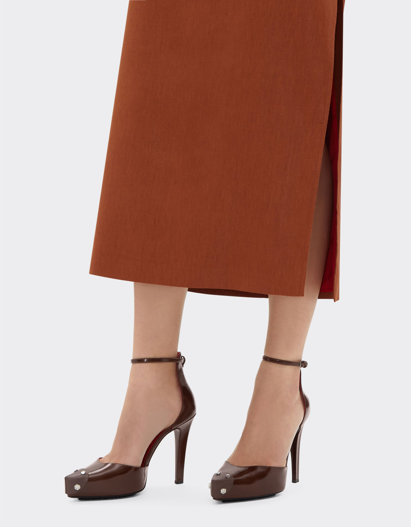 Ferrari Court shoes in brushed leather outlook