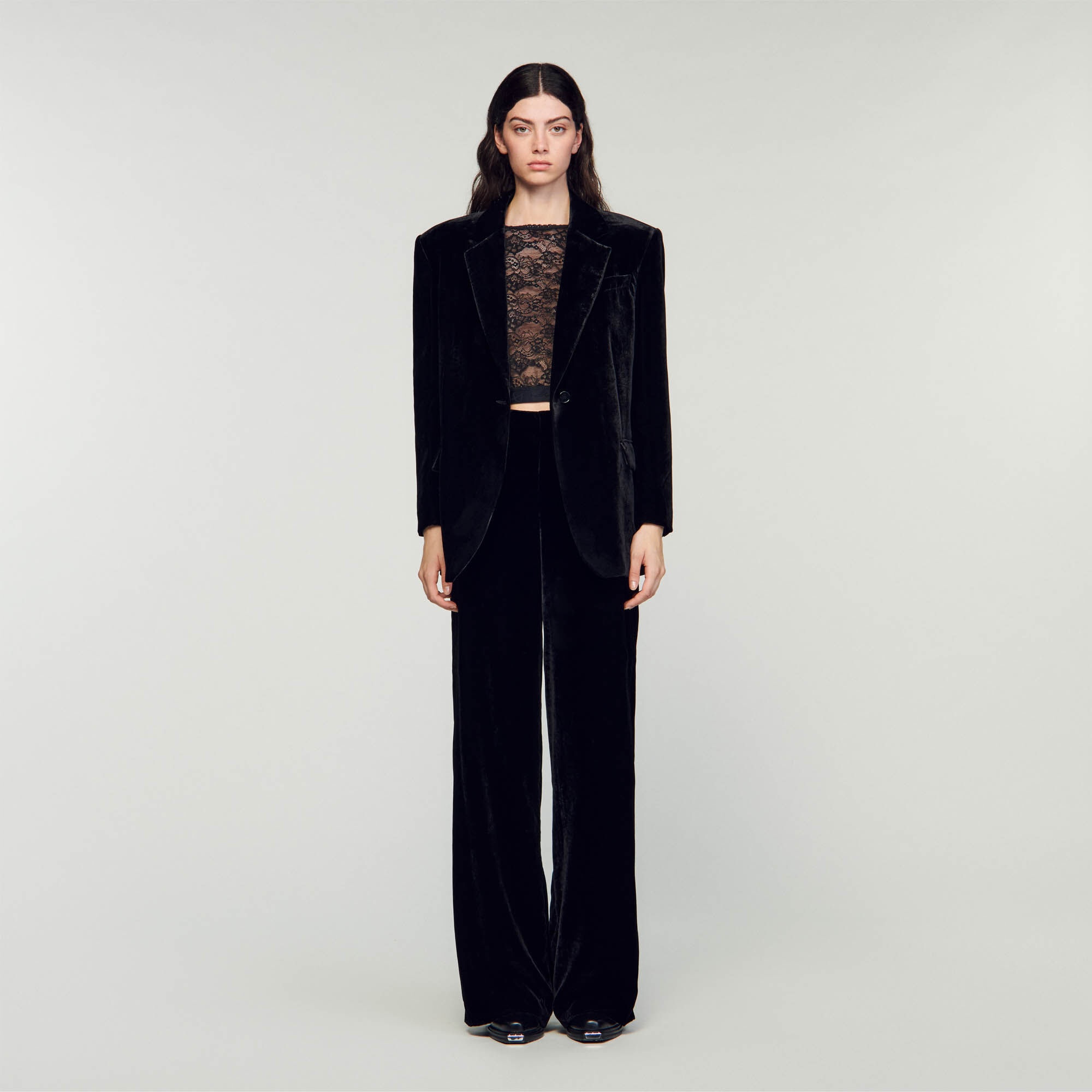 VELVET SUIT JACKET - 3