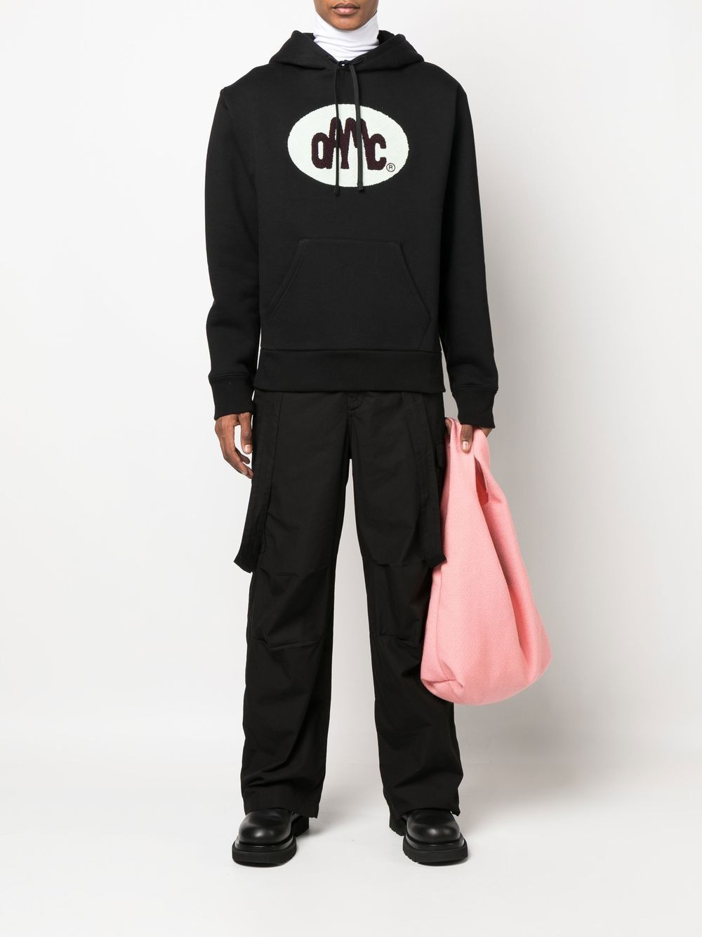logo-patch pullover hoodie - 2