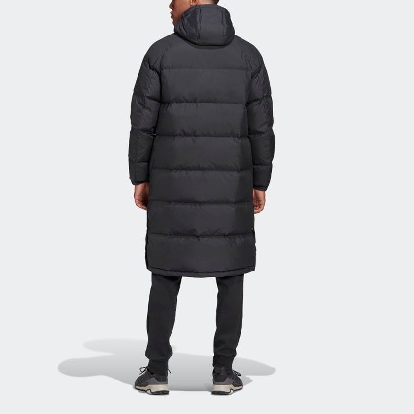 adidas 3-Stripes Long Down Parka 'Black' GK0664 - 4