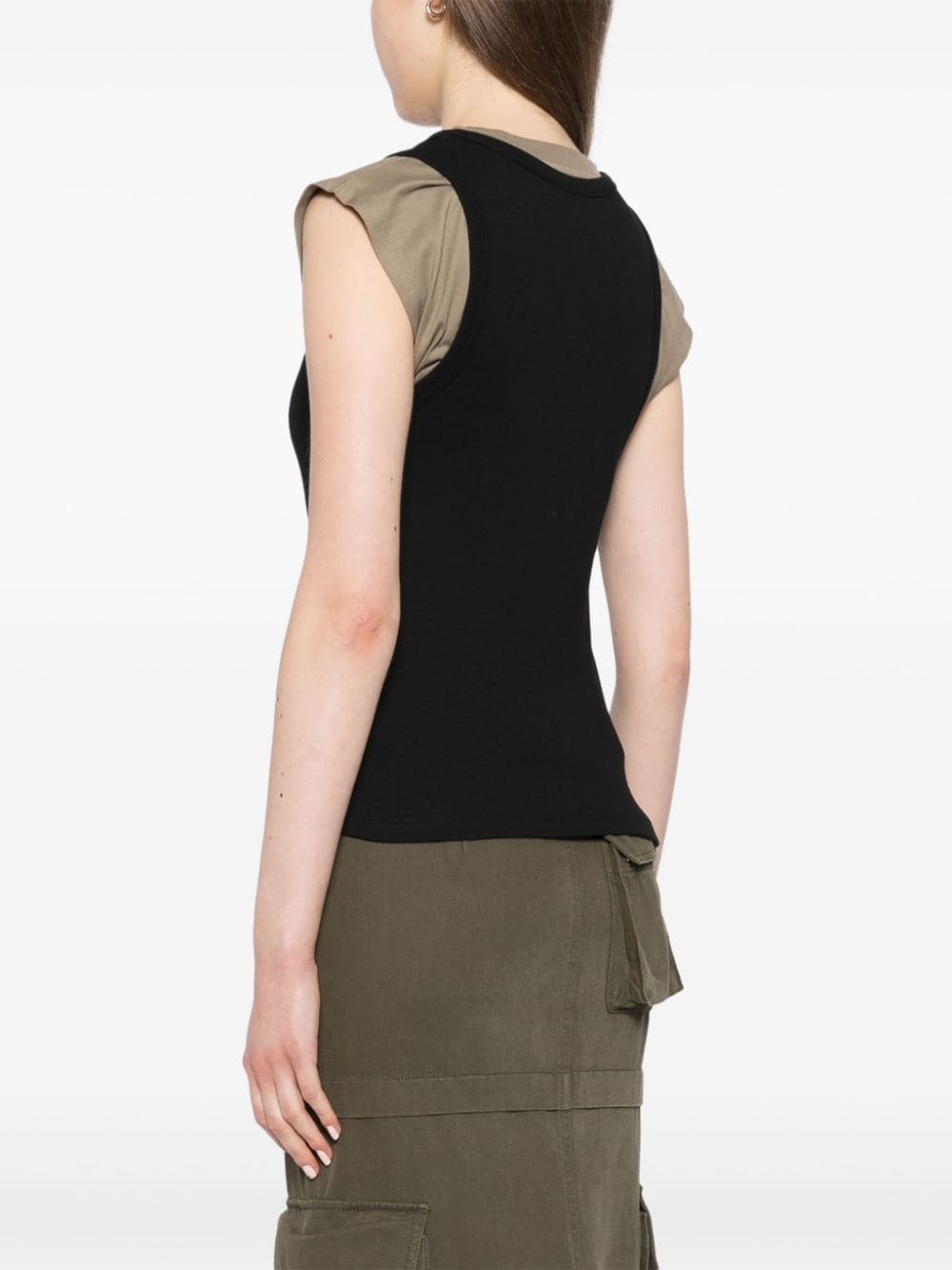 logo embroidery tank top - 4