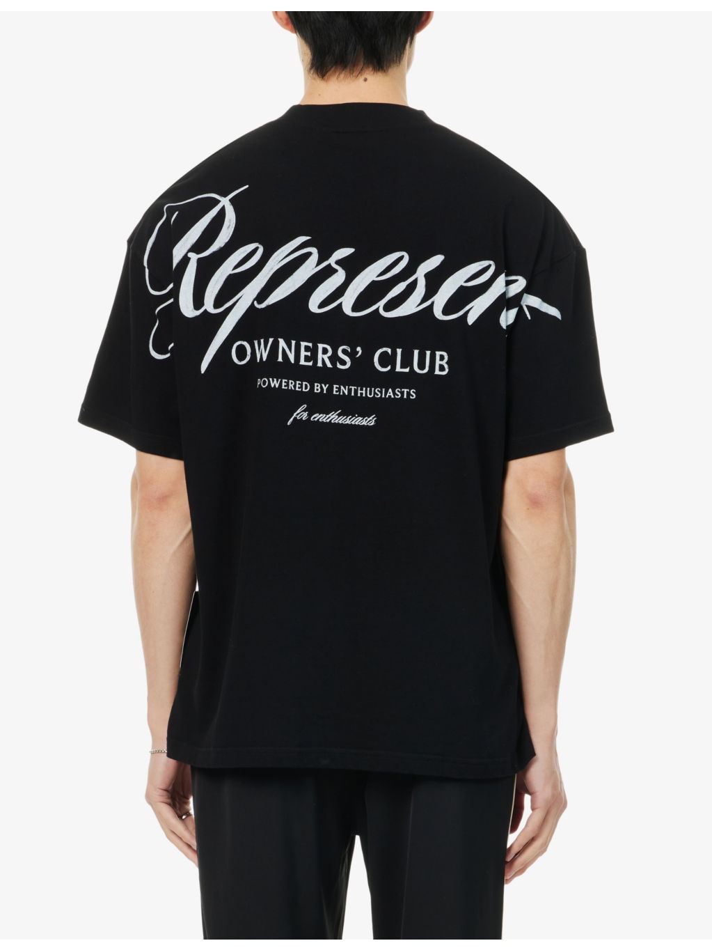Script short-sleeves oversized cotton-jersey T-shirt - 4
