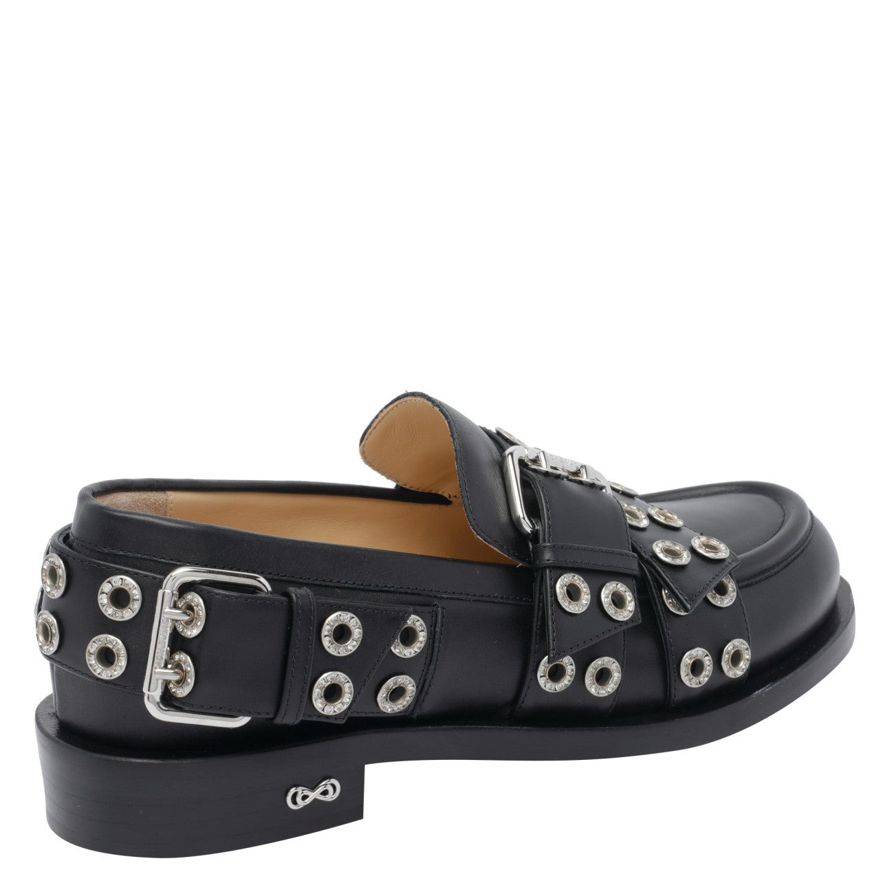 Mach & Mach Women Buckle Belt Vintage Loafers - 3