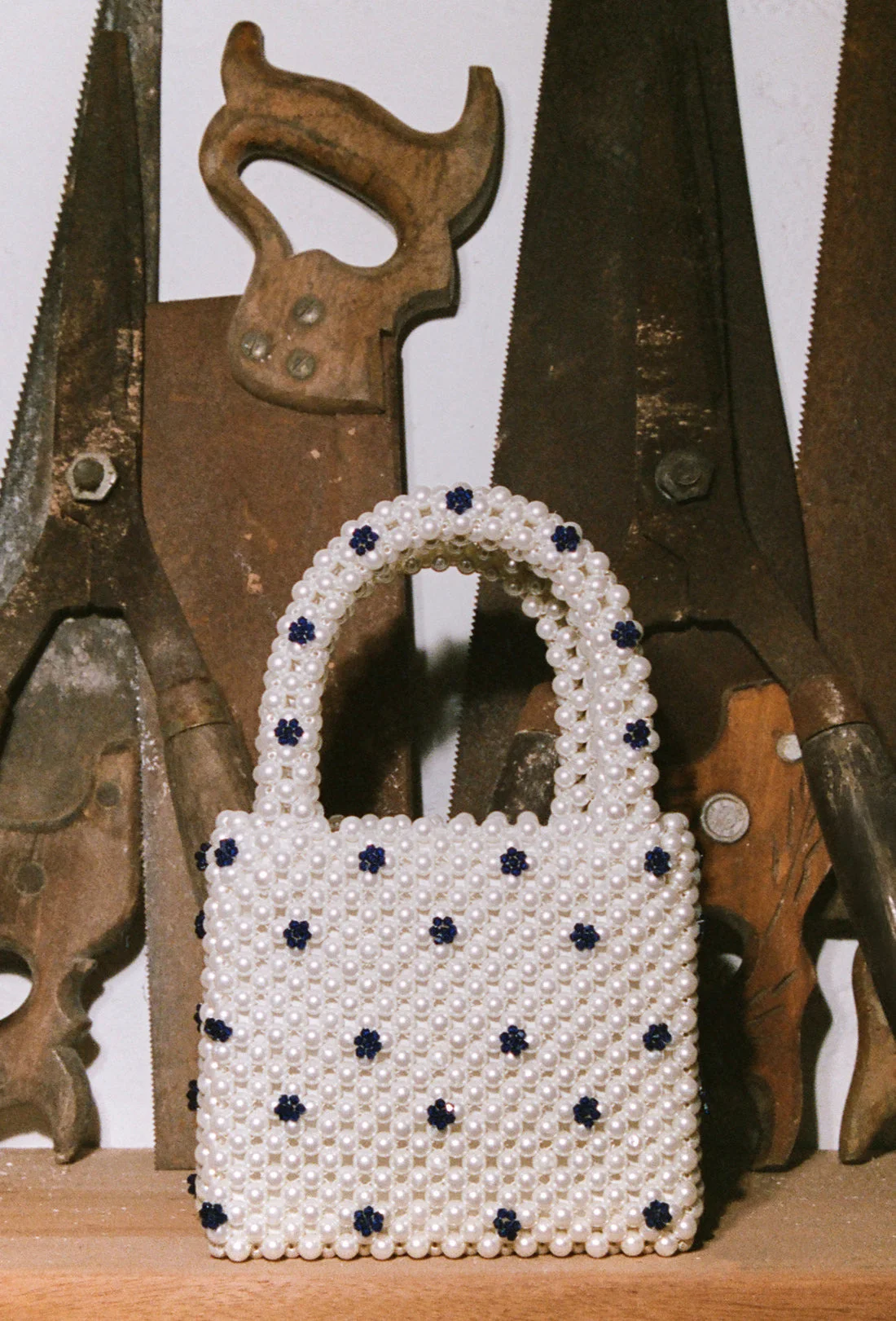Mini Dolly Bag - Pearl/Blue - 1