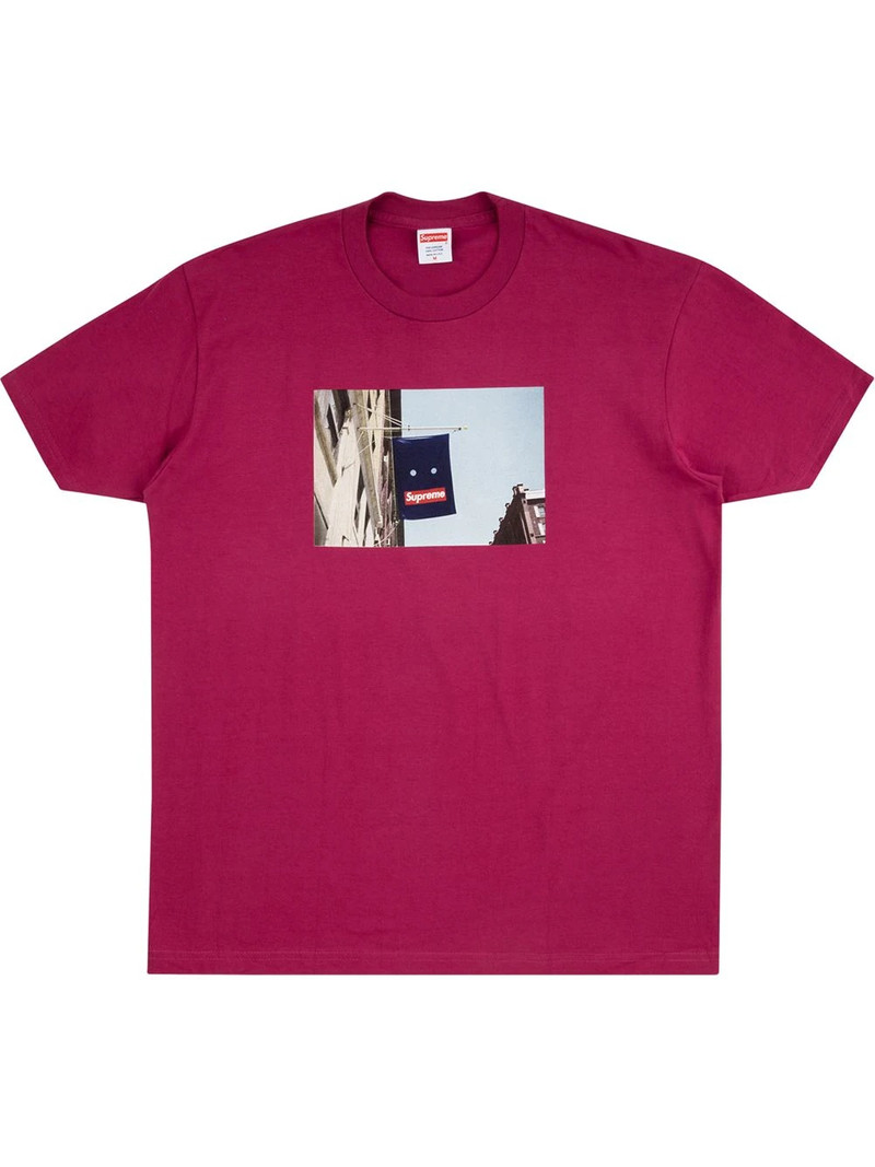 Banner-print T-shirt - 1