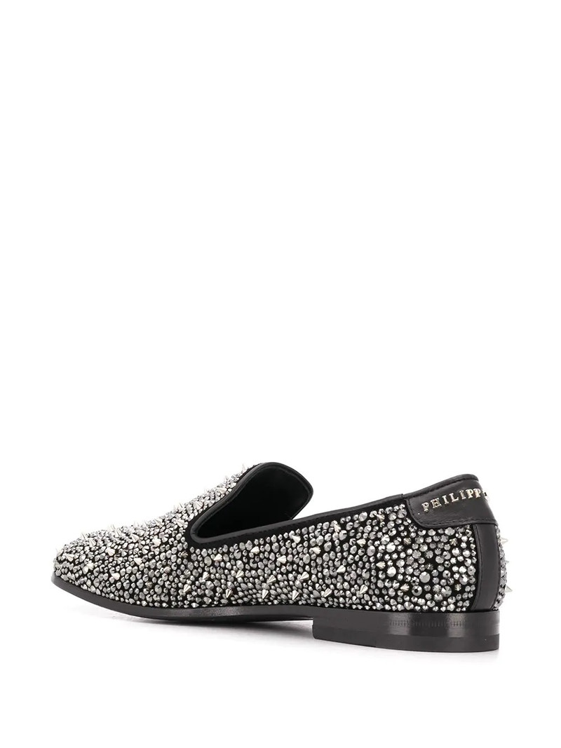 rhinestone studded loafers 3