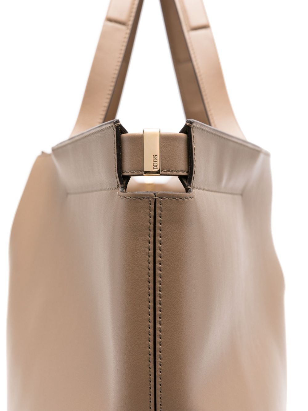 medium leather tote bag - 4