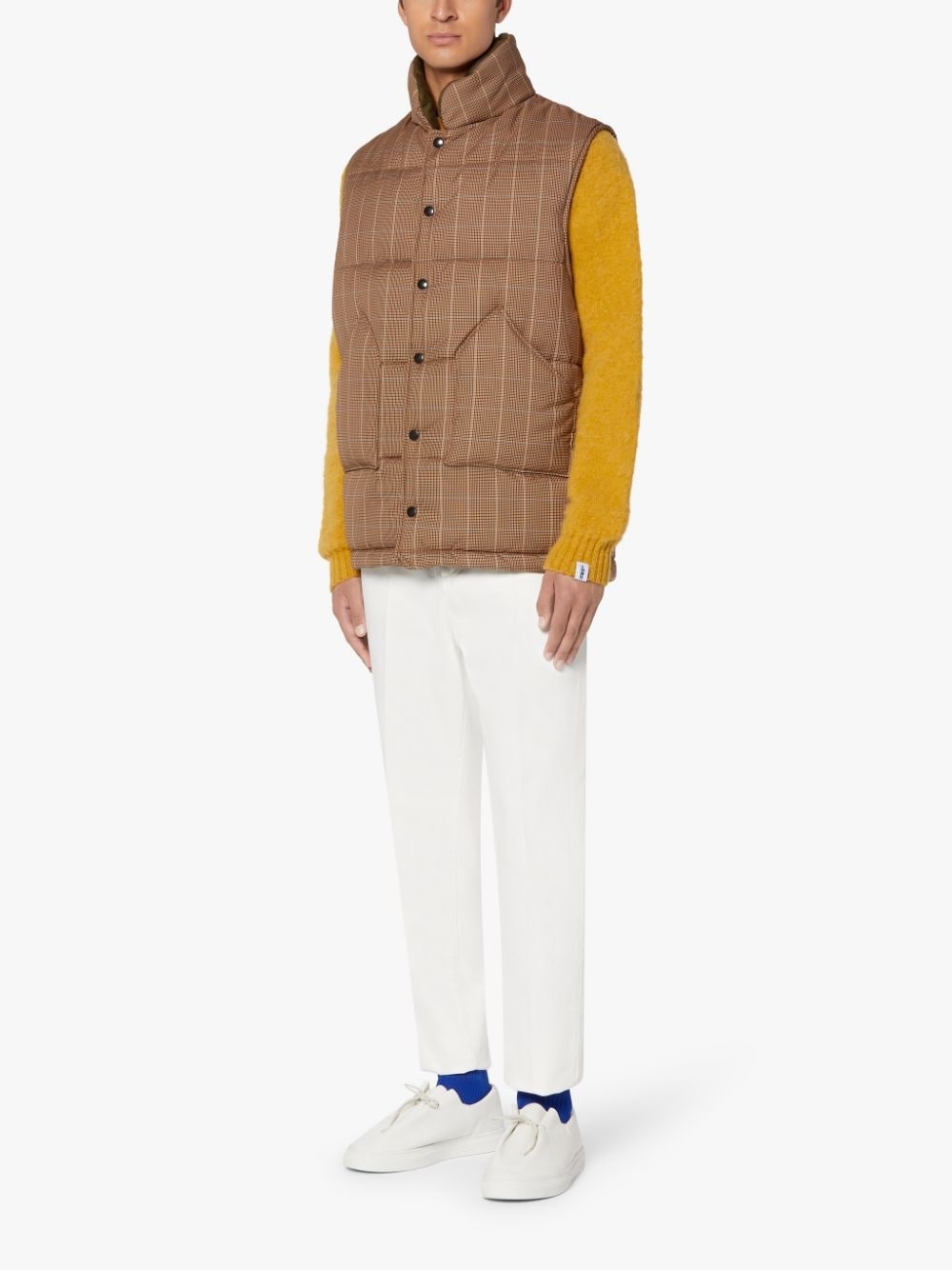 OSAKA BROWN CHECK GILET | GQF-304 - 4