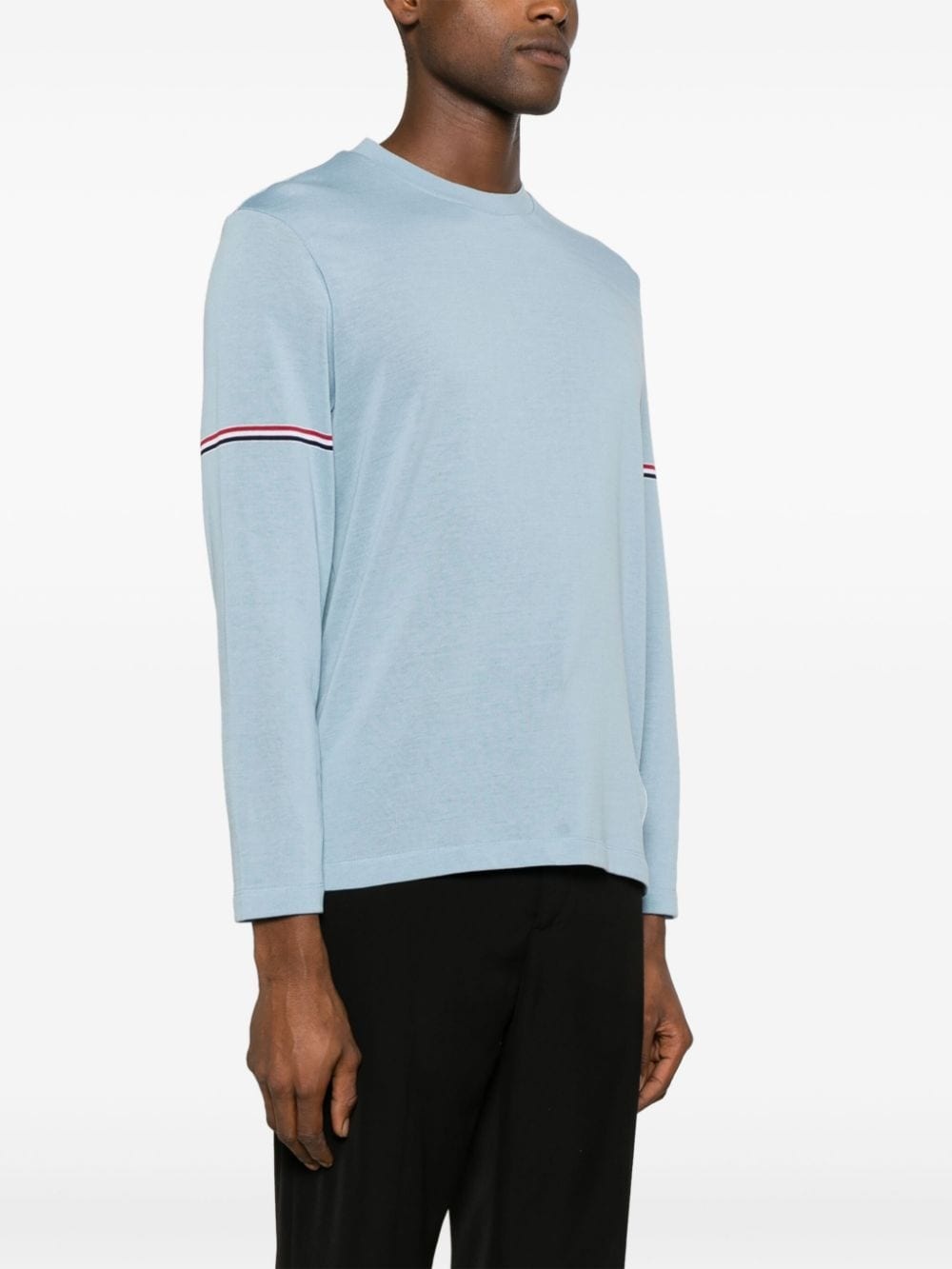 RWB-stripe cotton T-shirt - 3