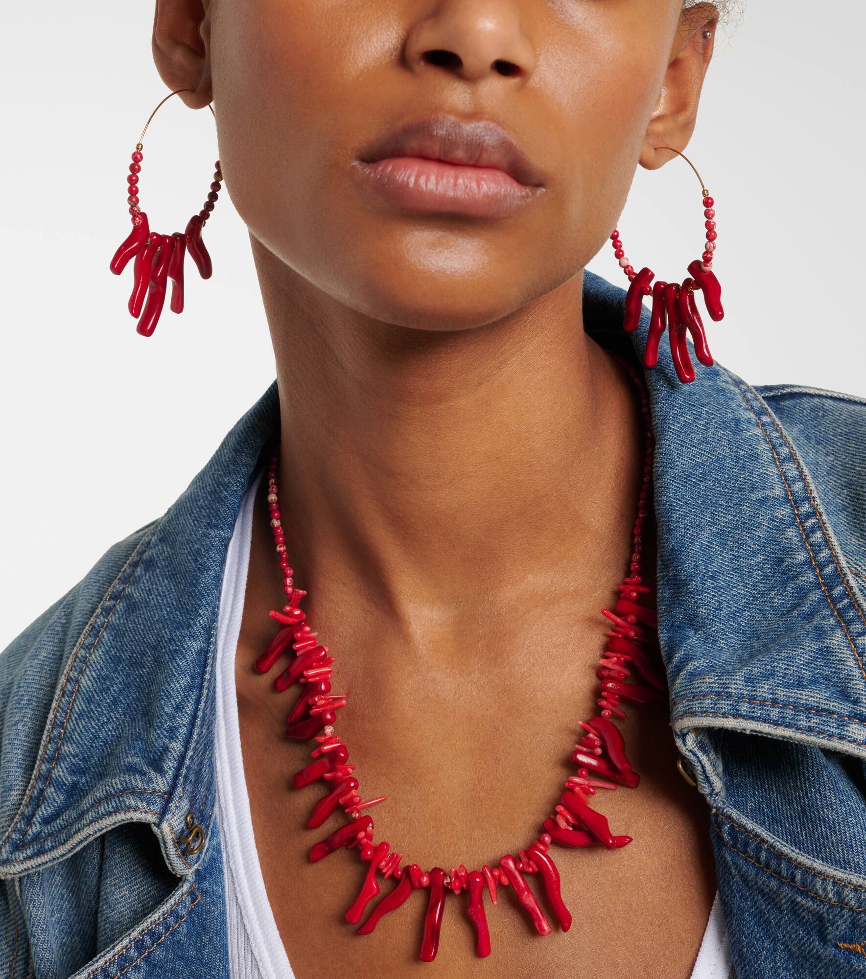 Jolana embellished hoop earrings - 6