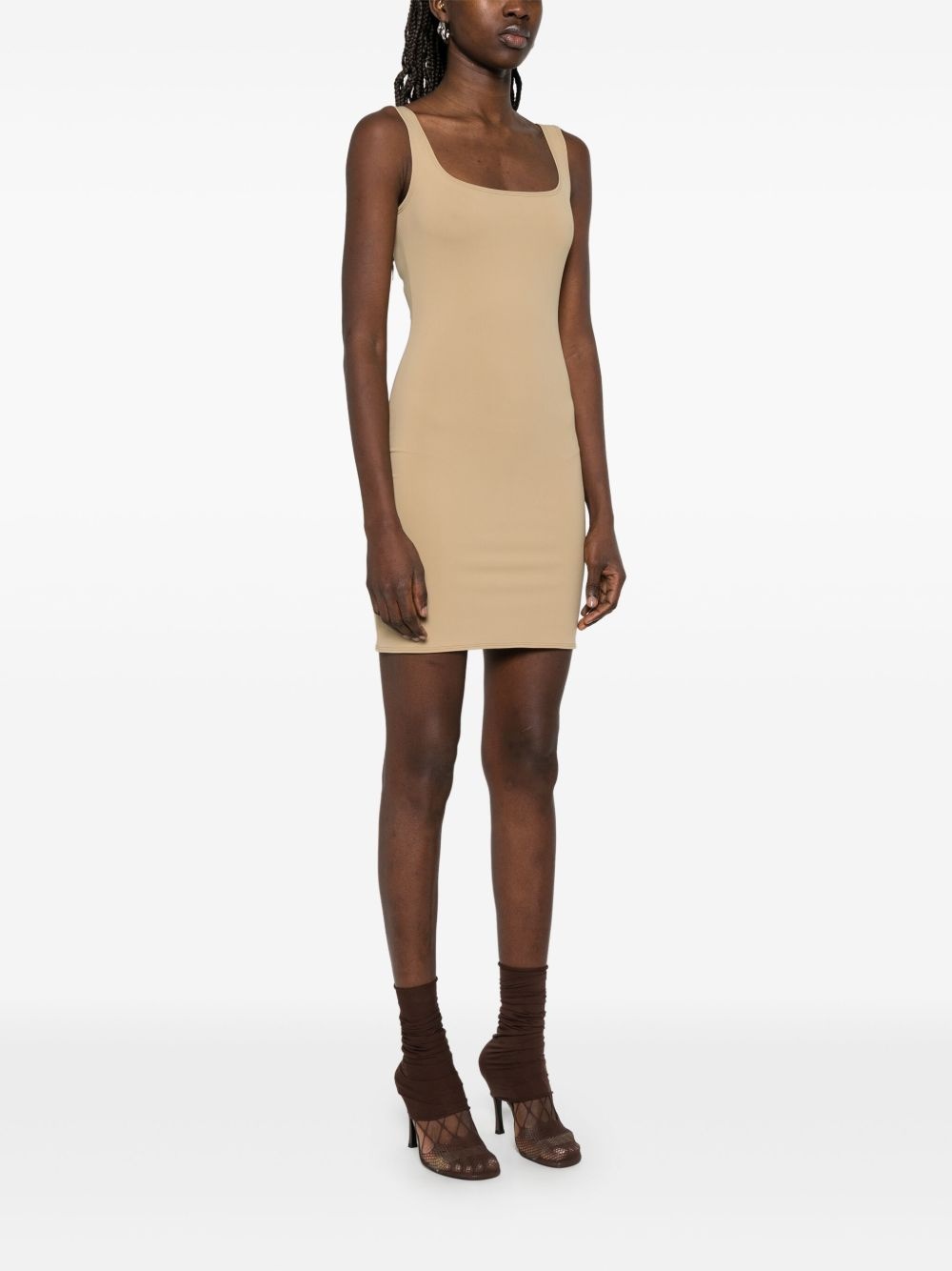 square-neck mini dress - 3