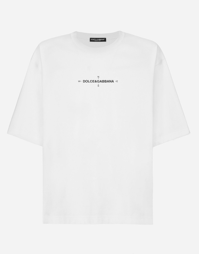Short-sleeved Marina-print T-shirt - 1